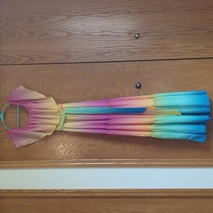 Rainbow Floor Length Dress